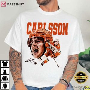 Leo Carlsson Anaheim Ice Hockey Vintage T Shirt (1)