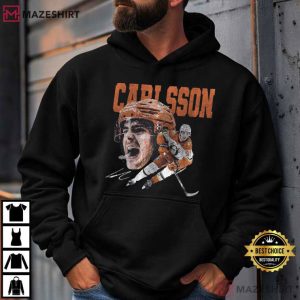 Leo Carlsson Anaheim Ice Hockey Vintage T Shirt (2)