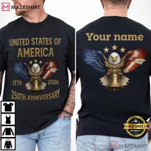 USA 250th Anniversary 1776 2026 Patriotic Personalized T Shirt (4)