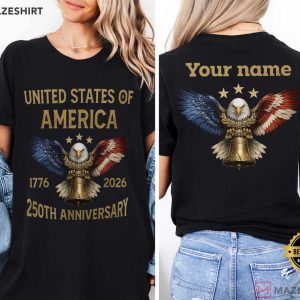 USA 250th Anniversary 1776 2026 Patriotic Personalized T Shirt (3)