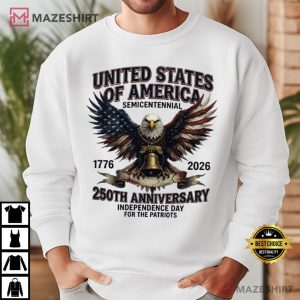 USA Independence Day 250th Anniversary Of The United States T Shirt