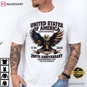 USA Independence Day 250th Anniversary Of The United States T Shirt (1)