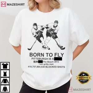 Born To Fly Philadelphia Flyers Hockey T Shirt (4)