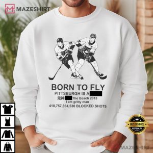 Born To Fly Philadelphia Flyers Hockey T Shirt (3)
