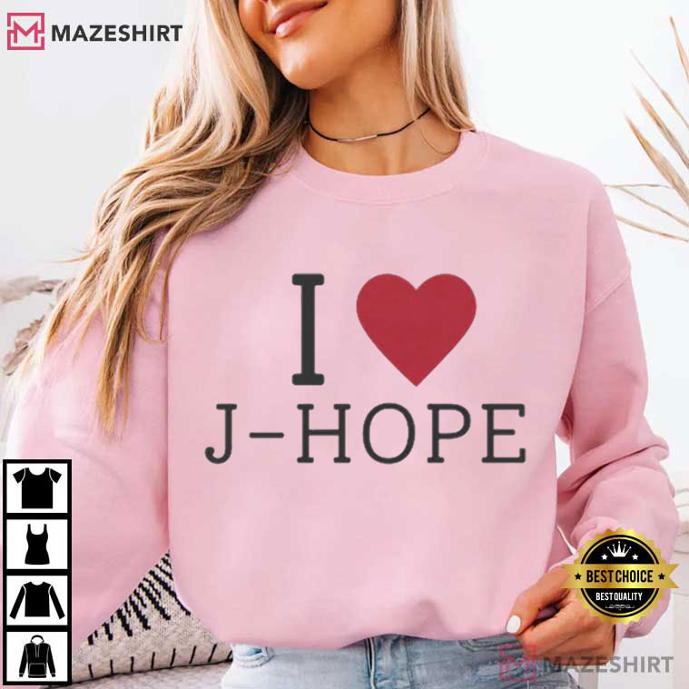 I Love BTS Kpop Fan Merch ARMY Custom T-Shirt I Love BTS Kpop Fan Merch ARMY Custom T-Shirt