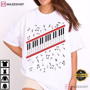 Michael Jackson Beat It Piano Keys King Of Pop Music T Shirt (1)