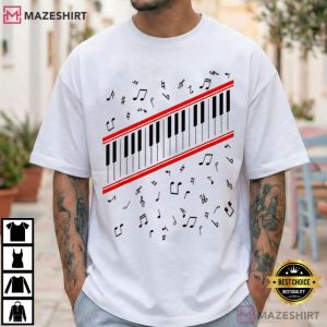 Michael Jackson Beat It Piano Keys King Of Pop Music T Shirt (2)