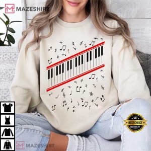 Michael Jackson Beat It Piano Keys King Of Pop Music T Shirt (3)
