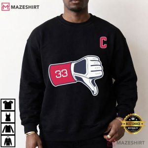 Cleveland Guardians Baseball Tek Thumbs Down T Shirt (4)