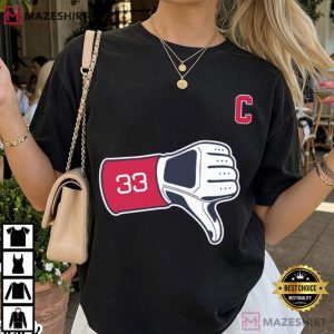 Cleveland Guardians Baseball Tek Thumbs Down T Shirt (2)