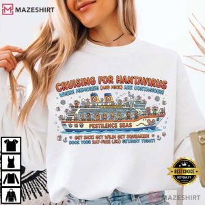 Cruising For Hantavirus Funny Mouse Cruise Vacation T Shirt (3)