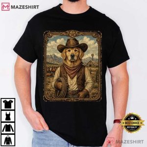 Labrador Retriever Cowboy Western Dog Country T Shirt (4)