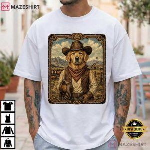 Labrador Retriever Cowboy Western Dog Country T Shirt (2)