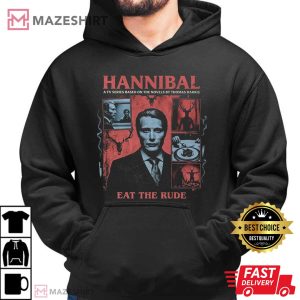 Hannibal Lecter Eat The Rude Horror Collage Movie T Shirt (3)