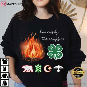 Home By The Campfire Camp Scholarship T Shirt (1)