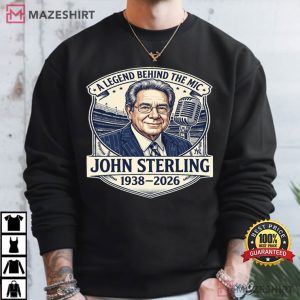 John Sterling Memorial A Legend Behind The Mic 1938–2026 Tribute T Shirt (2)