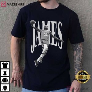 LeBron James Lakers Basketball NBA Graphic Vintage T Shirt (1)