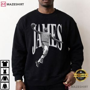 LeBron James Lakers Basketball NBA Graphic Vintage T Shirt (2)