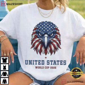 United States Eagle American Football Fan World Cup 2026 T Shirt (2)