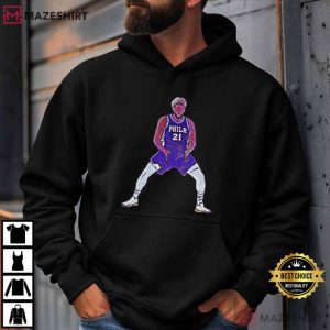 Philadelphia 76ers Joel Embiid Thrust Celebration T Shirt (3)