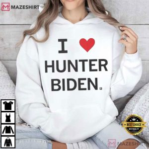 I Love Hunter Biden Political T Shirt (4)