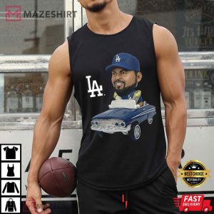 Los Angeles Dodgers Ice Cube Baseball Fan T Shirt (2)