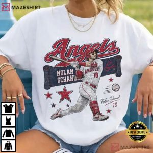 Schanuel Los Angeles Baseball Vintage Game Day T Shirt (4)
