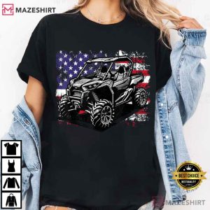 American Flag UTV Side By Side 4th Of July SXS Off Road T Shirt (4)