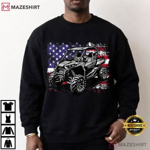 American Flag UTV Side By Side 4th Of July SXS Off Road T Shirt (2)