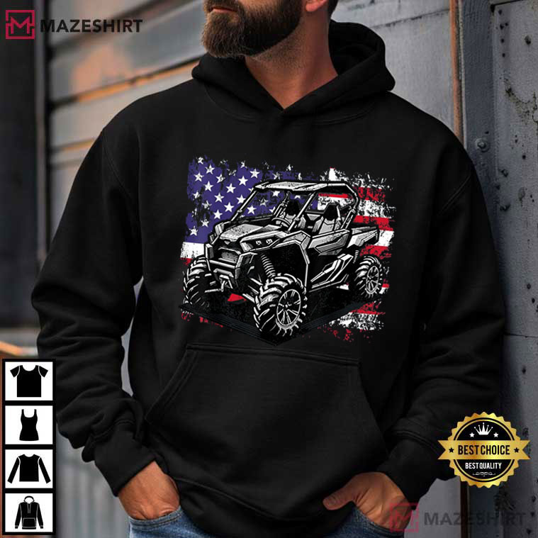 American Flag UTV Side By Side 4th Of July SXS Off Road T-Shirt American Flag UTV Side By Side 4th Of July SXS Off Road T-Shirt