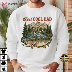 Reel Cool Dad Funny Fishing Fathers Day T Shirt (4)