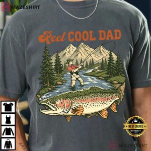 Reel Cool Dad Funny Fishing Fathers Day T Shirt (2)