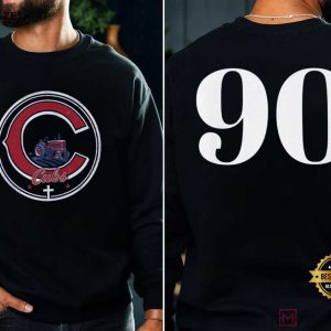 Chicago Cubs Parody Logo Dean Busboom 90th Baseball T Shirt (3)