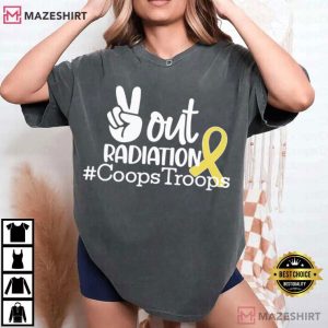 Peace Out Radiation Cancer Warrior Support T Shirt (4)