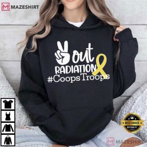 Peace Out Radiation Cancer Warrior Support T Shirt (2)