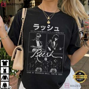 Rush Live At Budokan Rock Band Concert Vintage 1984 T Shirt (4)