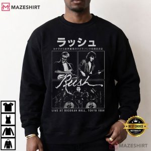 Rush Live At Budokan Rock Band Concert Vintage 1984 T Shirt (2)