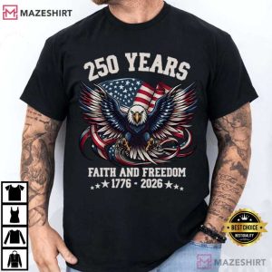 America 1776 USA 250th Anniversary Patriotic 4th Of July T Shirt (4)
