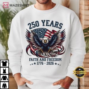 America 1776 USA 250th Anniversary Patriotic 4th Of July T Shirt (1)