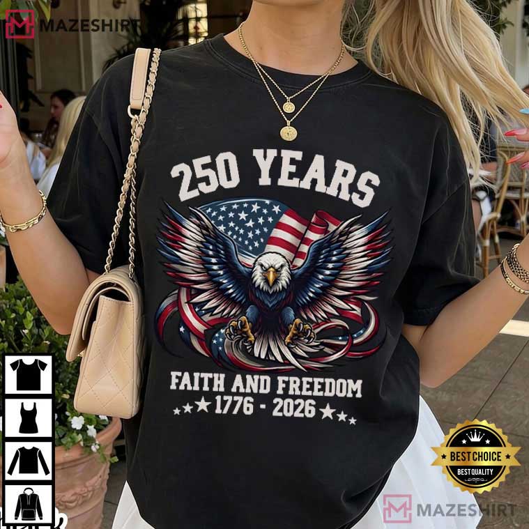 America 1776 USA 250th Anniversary Patriotic 4th Of July T-Shirt America 1776 USA 250th Anniversary Patriotic 4th Of July T-Shirt
