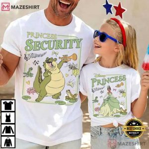 Disney Princess Security Dad And Daughter Matching Father's Day T Shir