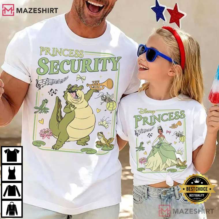 Disney Princess Security Dad And Daughter Matching Father's Day T-Shirt Disney Princess Security Dad And Daughter Matching Father's Day T-Shirt