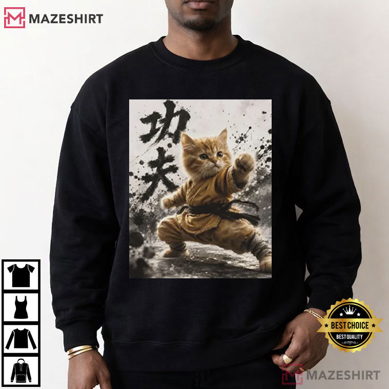 Kung Fu Cat Martial Arts Kitten T-Shirt Kung Fu Cat Martial Arts Kitten T-Shirt