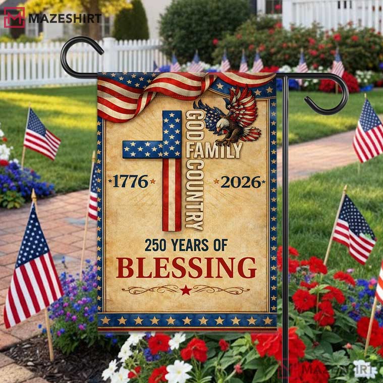American Faith Patriotic 250th USA Freedom Cross Flag American Faith Patriotic 250th USA Freedom Cross Flag