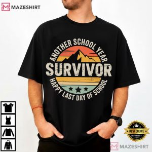 Survivor Another School Year Happy Last Day Of School T Shirt (4)
