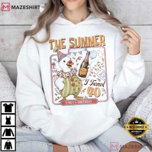 The Summer I Turned Forty 40th Birthday Custom T Shirt (4)