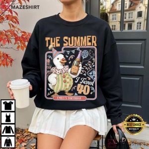 The Summer I Turned Forty 40th Birthday Custom T Shirt (3)