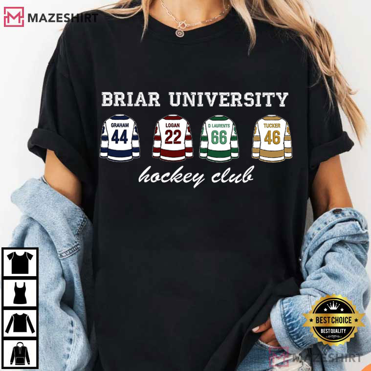 Off Campus Briar University Hockey Club Romance T-Shirt Off Campus Briar University Hockey Club Romance T-Shirt