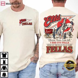 Ella's Fellas Club Vintage Western Concert Rodeo Music T Shirt (4)