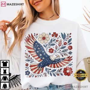 Patriotic Eagle America 4th Of July 250th Years T Shirt (1)